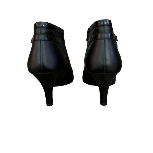Sofft Womens Leather Ankle Booties Heels Size 10 M Belvedere 1048101 Black - Picture 4 of 10